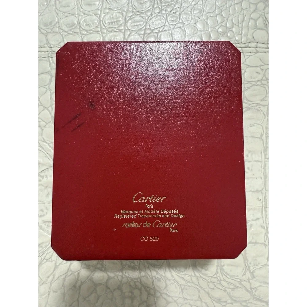 Cartier Santos de Cartier Vintage Red Watch Box Case CO 520 Paris